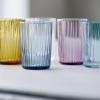 219152 1 sklenice na vodu kusintha 280 ml sada 4 ks ruzova sklo bitz