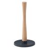 220643 drzak na kuchynske uterky roll it 30 cm cerna plast drevo rig tig