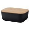 220808 doza na maslo box it 15 cm cerna plast bambus rig tig