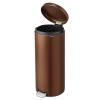 221705 12 pedalovy odpadkovy kos newicon 30 l teple bronzova ocel brabantia
