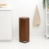 221705 2 pedalovy odpadkovy kos newicon 30 l teple bronzova ocel brabantia