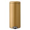 221738 pedalovy odpadkovy kos newicon 30 l teple zlata ocel brabantia