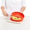 221846 6 nadoba pro pripravu omelety do mikrovlnne trouby 23 cm cervena silikon lekue
