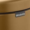 221840 9 pedalovy odpadkovy kos newicon 30 l teple mosazna ocel brabantia