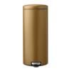 221840 pedalovy odpadkovy kos newicon 30 l teple mosazna ocel brabantia