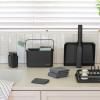 221837 4 sada lopatky a smetacku sinkside 33 cm tmave seda plast brabantia