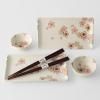 221888 1 sada na sushi white pink sakura sada 6 ks bila keramika mij