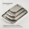 225597 5 plech na peceni ovenbond 30 x 22 cm s chladici mrizkou stribrna nerezova ocel hestan