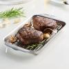 225612 1 plech na peceni ovenbond 28 x 17 cm s chladici mrizkou stribrna nerezova ocel hestan