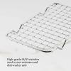 225612 6 plech na peceni ovenbond 28 x 17 cm s chladici mrizkou stribrna nerezova ocel hestan