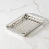225612 8 plech na peceni ovenbond 28 x 17 cm s chladici mrizkou stribrna nerezova ocel hestan