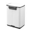 225948 11 pedalovy odpadkovy kos bo 4 l bila ocel brabantia