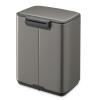 226017 12 pedalovy odpadkovy kos bo 4 l platinova ocel brabantia