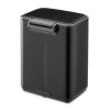 226083 12 pedalovy odpadkovy kos bo 4 l matna cerna ocel brabantia