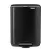 226083 pedalovy odpadkovy kos bo 4 l matna cerna ocel brabantia