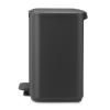 225873 12 pedalovy odpadkovy kos bo 7 l mineralni seda ocel brabantia
