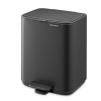 225873 9 pedalovy odpadkovy kos bo 7 l mineralni seda ocel brabantia