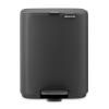 225873 pedalovy odpadkovy kos bo 7 l mineralni seda ocel brabantia
