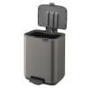 225876 10 pedalovy odpadkovy kos bo 7 l platinova ocel brabantia