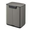 225876 11 pedalovy odpadkovy kos bo 7 l platinova ocel brabantia