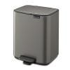225876 9 pedalovy odpadkovy kos bo 7 l platinova ocel brabantia