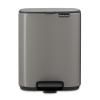 225876 pedalovy odpadkovy kos bo 7 l platinova ocel brabantia