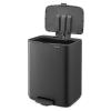 225882 10 pedalovy odpadkovy kos bo 12 l mineralni seda ocel brabantia
