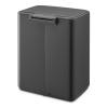 225882 11 pedalovy odpadkovy kos bo 12 l mineralni seda ocel brabantia
