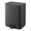 225882 9 pedalovy odpadkovy kos bo 12 l mineralni seda ocel brabantia