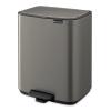 226068 10 pedalovy odpadkovy kos bo 12 l platinova ocel brabantia