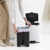 226053 5 pedalovy odpadkovy kos bo 12 l bila ocel brabantia