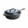 226659 panev na sote 26 cm 3 l s poklici litina lodge