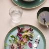 226587 2 jidelni miska gastro 12 cm 400 ml bila zelena kamenina bitz