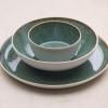 226587 3 jidelni miska gastro 12 cm 400 ml bila zelena kamenina bitz