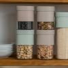226167 1 doza na potraviny flip storage 850 ml zelena plast lekue