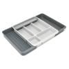 227667 organizer na pribory drawerstore 8500016 40 x 34 cm roztazitelny seda plast joseph joseph