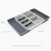 227655 13 organizer na pribory drawerstore 8500015 40 x 33 cm roztazitelny seda plast joseph joseph