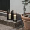 228352 1 svicen na sloupovou svicku glow 30 cm cerna hlinik eva solo