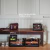 228463 3 kuchynsky organizer nordic kitchen 32 x 23 cm cerna plast bambus eva trio