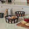 228511 1 kosik na pecivo nordic kitchen 24x 9 cm cerna plast bambus eva trio