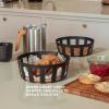 228511 3 kosik na pecivo nordic kitchen 24x 9 cm cerna plast bambus eva trio