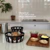 228511 4 kosik na pecivo nordic kitchen 24x 9 cm cerna plast bambus eva trio