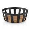 228511 kosik na pecivo nordic kitchen 24x 9 cm cerna plast bambus eva trio