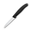 229284 orezavaci nuz swiss classic 8 cm vroubkovany cerna plast victorinox