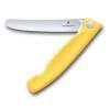 229446 kapesni nuz swiss classic 11 cm vroubkovany zluta plast victorinox