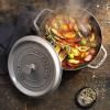 140765 2 kulaty hrnec grafitove seda o 14 cm staub