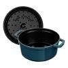 140840 2 kulaty hrnec morska modr o 24 cm staub