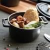 140738 1 kulaty hrnec cerna o 10 cm staub