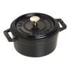 140738 kulaty hrnec cerna o 10 cm staub