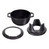 141308 2 set na fondue cerny o 16 cm staub